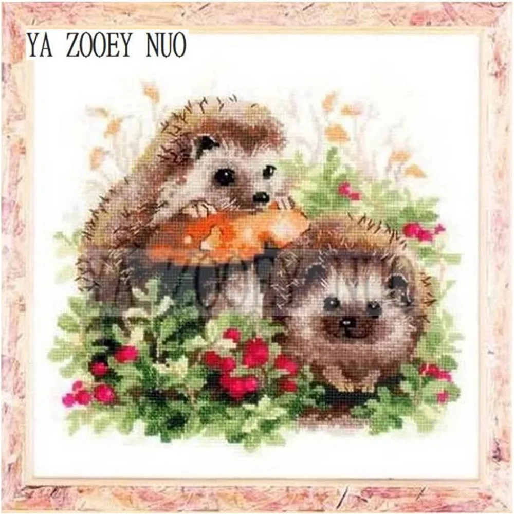 

YA ZOOEY NUO DIY 5D Diamond Painting Cross Stitch hedgehog Crystal Needlework Diamond Embroidery Flower Full Diamond Decor K1339