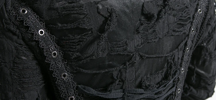 M-025 Punk Rave Black Korea Cardigan woman black Sweater