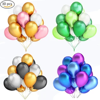 

30pcs 10inch Birthday Decoration Balloon Gold Letter Ballon Wedding Balloons Birthday Party Decorations Adult Event Party Baloes