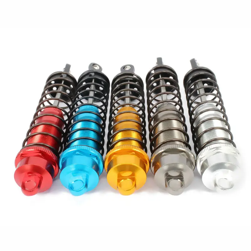 Kopen 2 STKS Olie Gevulde Stijl Verstelbare 140mm Aluminium Schokdemper Demper Voor Rc Auto 1 8 Buggy Truck Crawler Rc Onderdelen Hpi Hsp Axiale