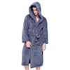 Plus size XXL hooded robes bathrobes for male Winter Keep warm long-sleeved exquisite plush mens dressing gown couples robes ► Photo 1/6
