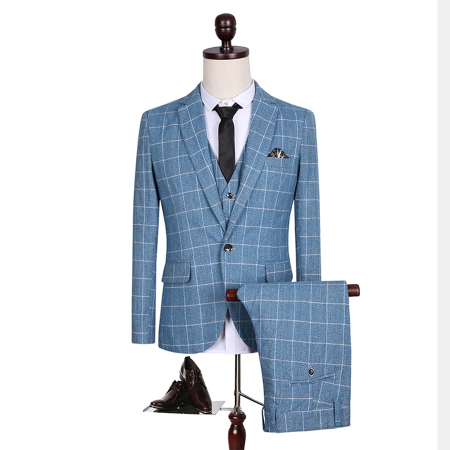 Jacke Hose Weste Neuankommlinge Anzuge Manner Blau Kariert Formal Blazer Mode Marke Kostum Homme Hochzeitskleid Grosse Grosse M 5xl Blumenmadchen Kleid S155 Dresses Brand Dress Straplessdress Sex Aliexpress