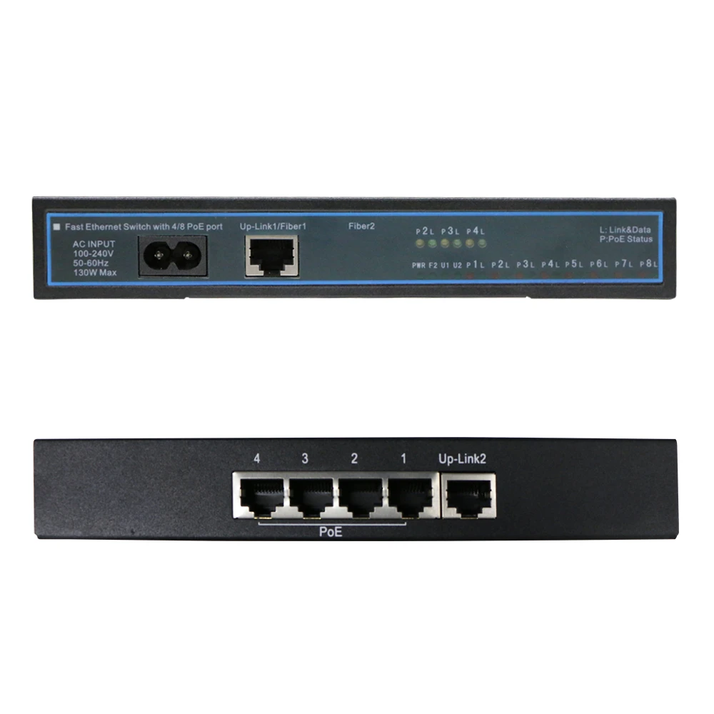 4 Порты и разъёмы 100 Мбит/с Коммутатор POE Инжектор PoE Мощность Over Ethernet сетевой коммутатор для IP Камера телефона voip AP устройств 2 до-link ЕС Plug
