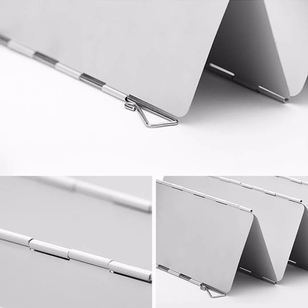 Foldable Outdoor Camping Gas Stove 9 Plates Wind Shield Wind Screen Cooker Picnic BBQ Camping Equipment Aluminium Alloy