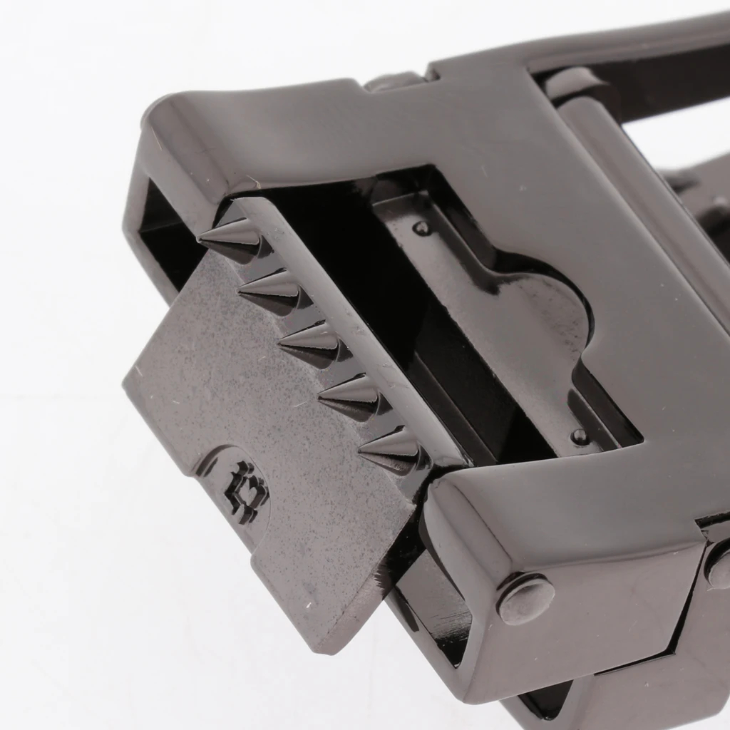 Stylish Mens Belt Buckle Automatic Slide Click Buckle Ratchet Leather Belt Buckle 3.6cm