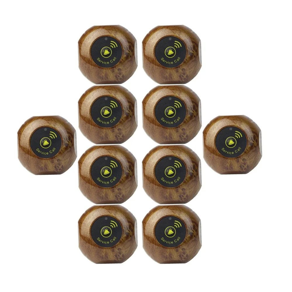 

RETEKESS 10 pcs Wireless Restaurant Pager Button Waiter Calling Paging System Call Transmitter Button Pager Waterproof F3227F