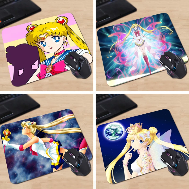 Коврик для мыши компьютера Babaite Shade Sailor Moon 1 шт. игровой прямоугольник 180X220X2MM 250X290X2MM