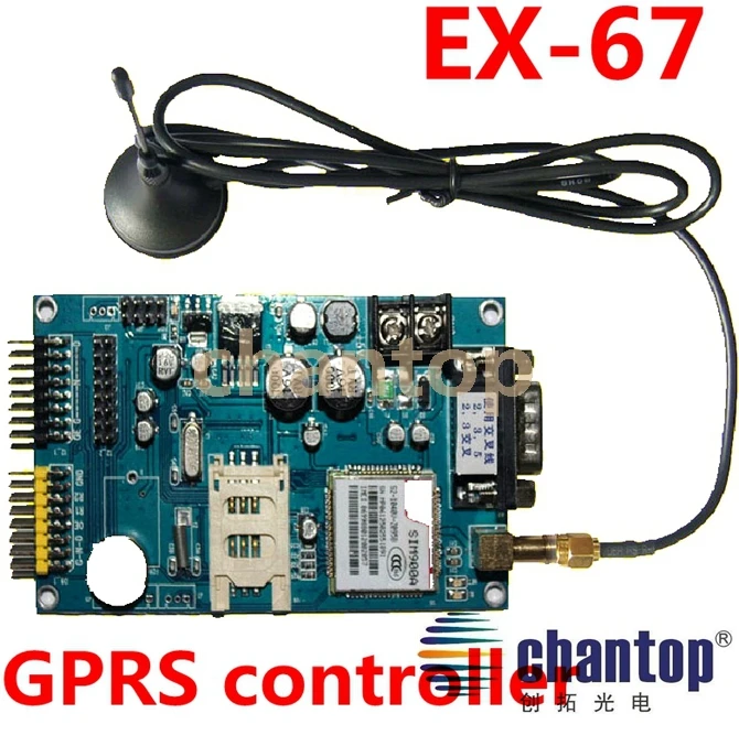 

EX-67 GPRS LED control card 1024*16/512*32 pixel support Monochrome&dual color Wireless led sign board module controller