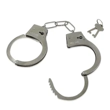 Ролевые игры Серебряные Металлические наручники с ключами полицейские ролевые принадлежности для косплея полицейская игрушка для детей мальчиков