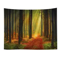 Полиэстер лес и Свет домашний гобелен навесной пляж полотенце 150× 130см-1