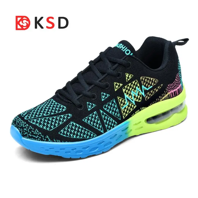 

2018 New Outdoor Sports Men And Women Air Cushion Running Shoes Summer New Arrivals Breathable Cozy Brand Mens Sneakers Shoes