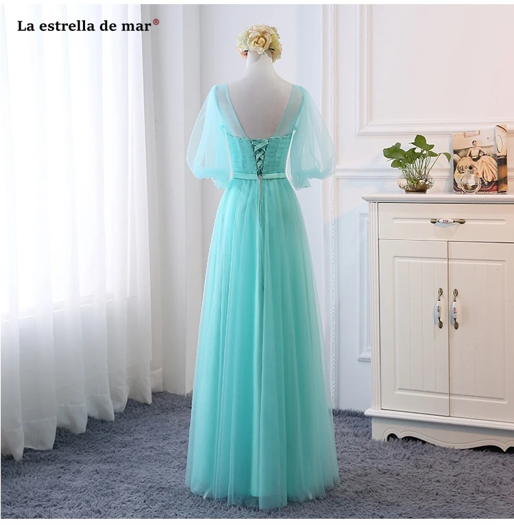 Vestidos para bodas elegantes largos, новинка, тюль, 4 стиля, небесно-голубой, lavend, платье подружки невесты, свадебное платье, настоящая фотография, gelinlik