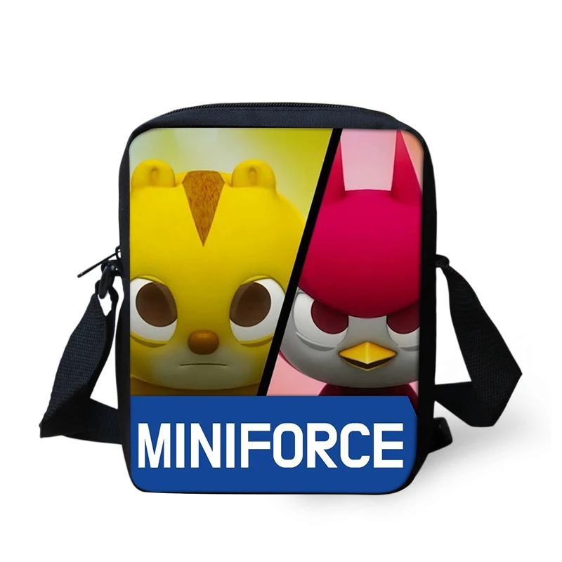 ThiKin мультфильм Miniforce Печать Дети курьерские Сумки для детского сада мальчиков сумка через плечо Дети Мини аниме сумки на плечо подарок - Цвет: As Pictures