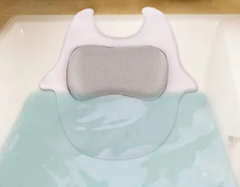 

Spa Bath Pillow Luxury Bath support Pillow Cushion 5 Suction Cups NEW
