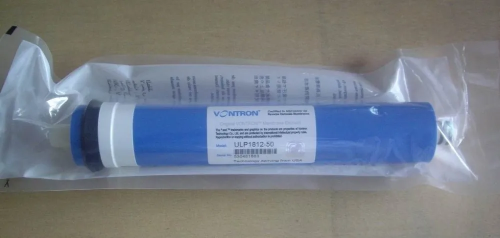 Vontron ULP1812-50 фильтр для воды 50 gpd RO мембрана NSF используется для системы обратного осмоса