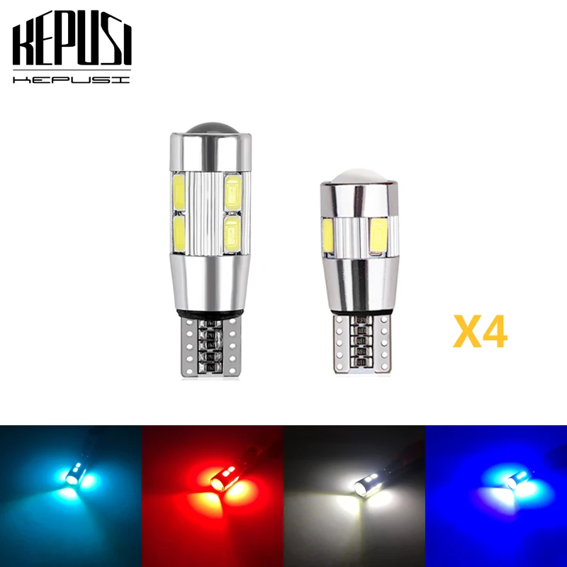 

4x Car Styling Car Auto LED T10 Canbus 194 W5W 5730 5630 LED Light Bulb No Error LED Light Parking T10 LED Car Side Light