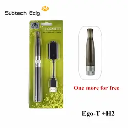 Subtech проекты устранимые магазин эго-T H2 электронная сигарета Starter kit 650-1100 мАч эго батареи 2,0 мл H2 распылитель эго испаритель комплект