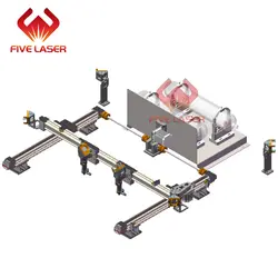Лазер со сдвоенной головкой механические части XY линейное направляющее движение комплект 900*600 мм рабочая зона для аппарат для лазерной