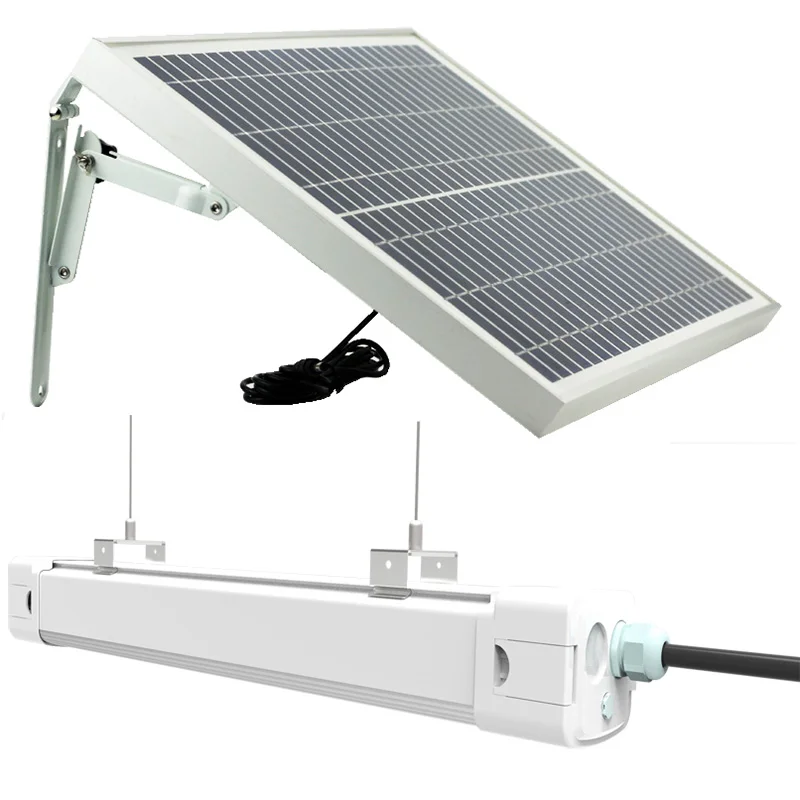 

NEW 20W Solar Led Tri-Proof Light Solar LED Tube light Waterproof IP65