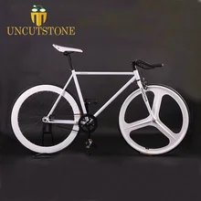 Велосипед с фиксированной передачей колеса из магниевого сплава 3 Спицы fixie Bicycle700C колеса 70 мм обода 52 см рама велосипед Полный дорожный велосипед
