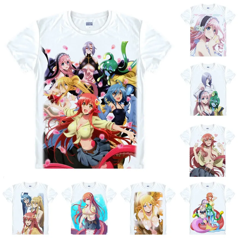 Coolprint Anime Shirt Monster Musume T-shirts Multi-style Short Sleeve  Everyday Life With Monster Girls Miia Papi Cosplay Shirts - T-shirts -  AliExpress