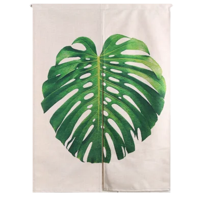 Tropis Tanaman Hijau Daun Tirai Monstera Pteridium Telopea Noren Linen Pintu Dapur Untuk Kamar Tidur Ruang Tamu Jepang Permadani Tirai Aliexpress