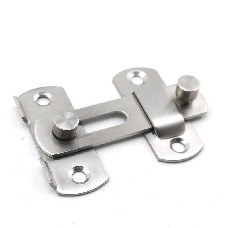 

Stainless Steel Gate Latch Safety Door Latches Lock for Pet Gate Window Cabinet Furniture Bathroom Brushed Finish