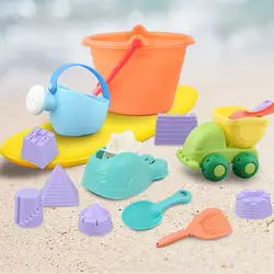 5/12-14 шт. мягкие резиновые пляжные игрушки для песка красочные пляжные игрушки набор на открытом воздухе развлечения для детей
