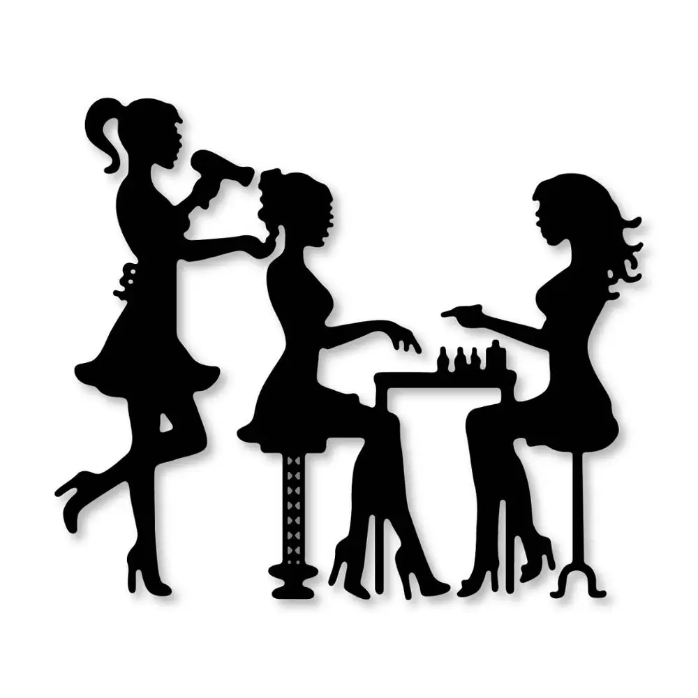 

Estel ladies Manicure Metal Cutting Dies Stencils for Scrapbooking Card Making 2019 New Etched Embossing Die Cuts Template