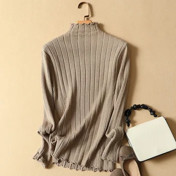 

turtleneck women knitted sweaters 2019 autumn winter new slim sexy lady elegant pullover outwear coat tops