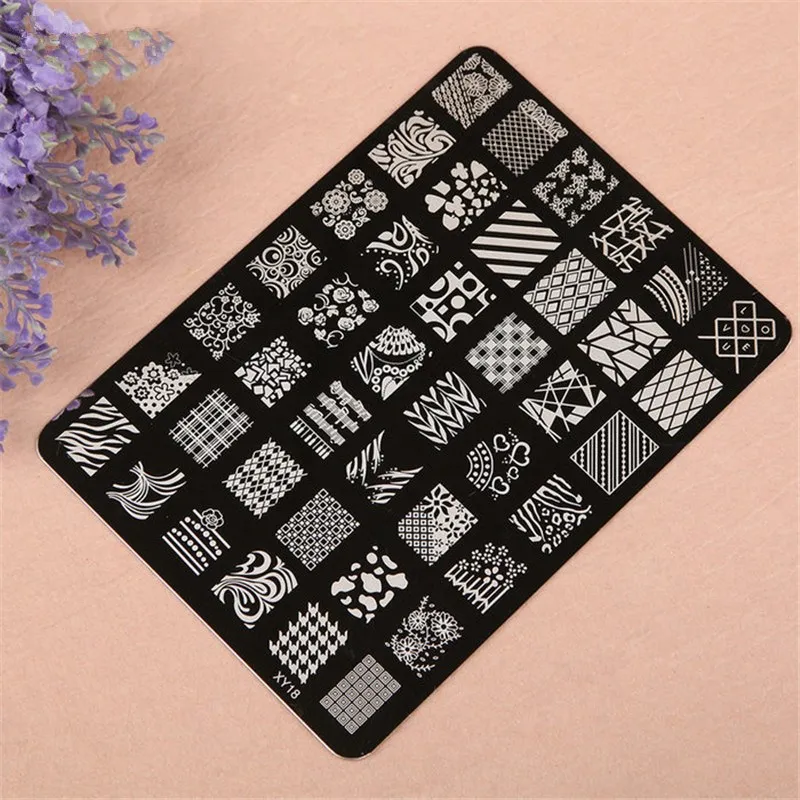 

1PC 14.5x10.5cm Flower Design Plate Polish Stamping Manicure Image Nail Art Image Konad Print Stamp Stamping Manicure Template