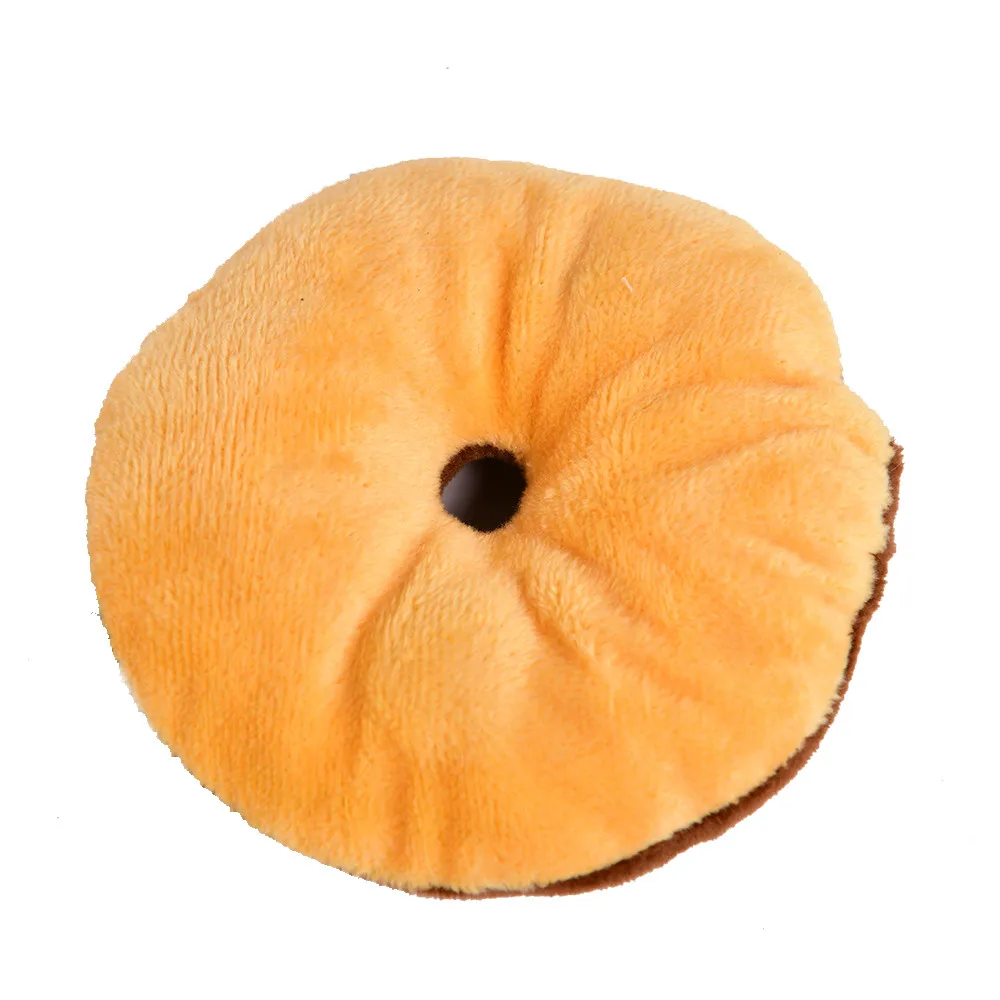 Toys For Pet Cats Dogs Squeaker Plush Toys Balls Cat Scratch Durable Dog Products Donuts Squeak Toys For Small Dogs Puppy (4)