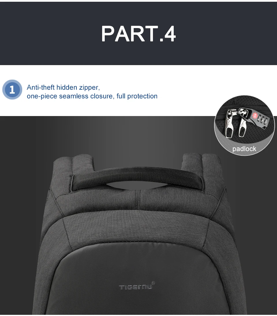 9.anti theft lock backpacks