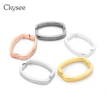 

Ckysee 5Pcs/lot Alloy Irregular Rectangle Shape Buckle Clasps Connector End Fastener Clasps For Bracelet Necklace Diy Jewelry