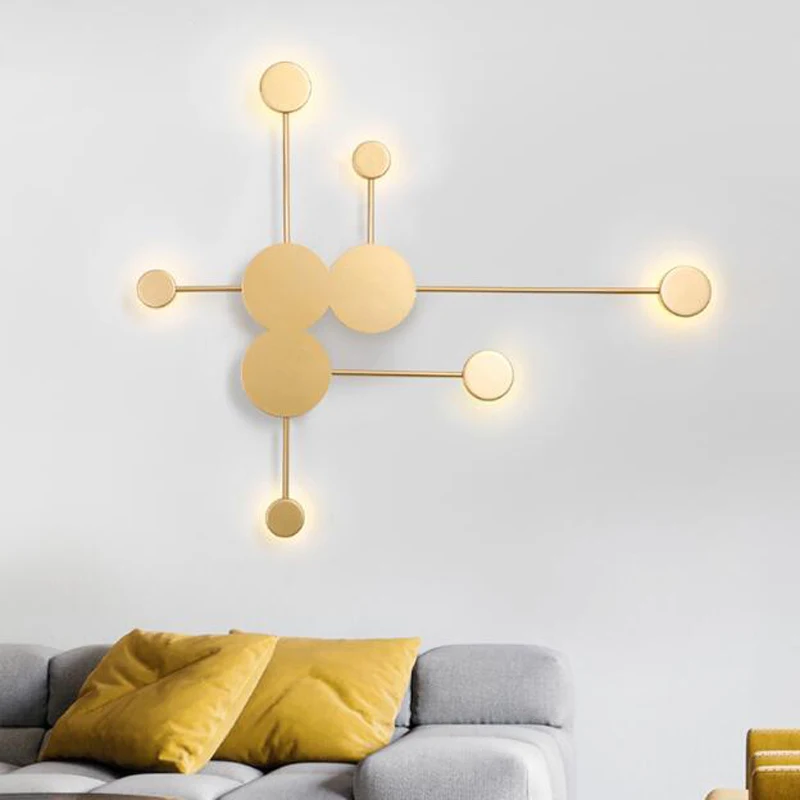 

Modern LED Wall Lamp Nordic Designer Corridor Hotel Wall Lamps Living Room Creative Wall Light LED Bedroom Bedside Decor lights