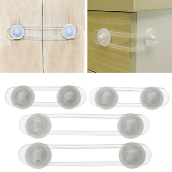 

2pcs Drawer Door Cabinet Cupboard Toilet Safety Locks Baby Kids Practical Safety Care Lock