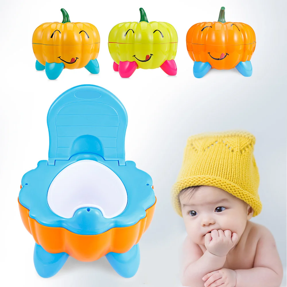 

Pumpkin Toilet Kid Infant Multifunctional Baby Toilet Small Drawer Child Toilet Seat Cute Pumpkin Shape Potty Urinal Child Potty