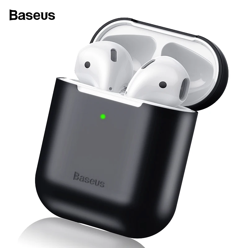 Baseus Earphone Case For Airpods 1 2 Silicone Case For Apple Air Pods Case Cover Shockproof Protective Coque Funda For Airpod