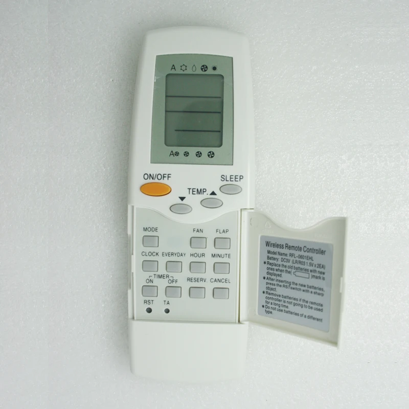 

Remote Control Fit For Carrier RFL-0199L RFL-0601HH RLF-0301EH Air Conditioner