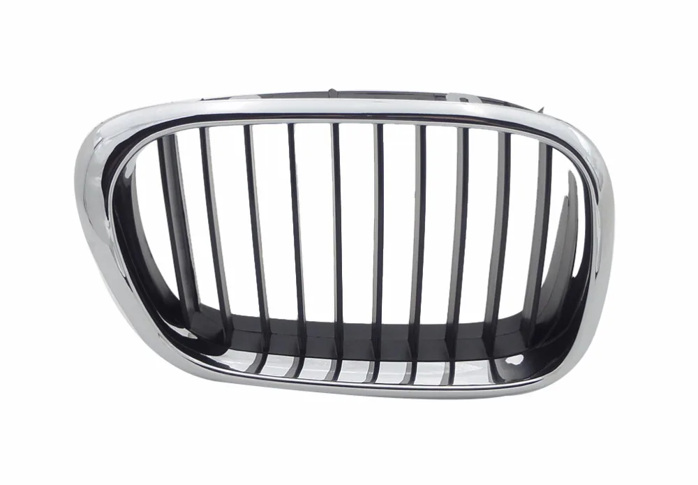 

1Pcs Half Chrome ABS Front Bumper Kindey Grill Grille Right Side For BWM 5Series E39 2001 YEAR