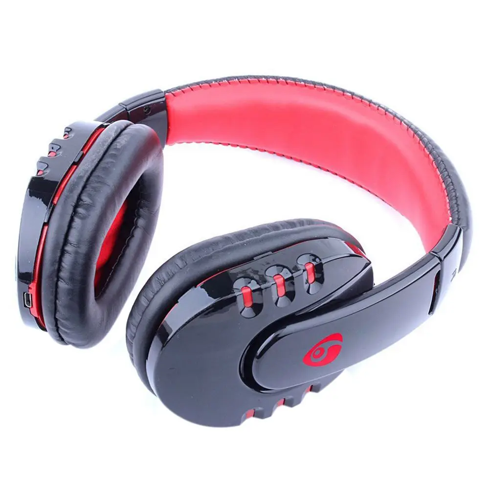 

OVLENG Black-Red V8 Stereo Bluetooth 4.0 + EDR Headphone Foldable 17*8*2CM