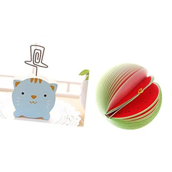 

Affordable Promotion ! Cartoon Message Board Clip+ Fruit Watermelon Sticky Note, cat,IN STOCK