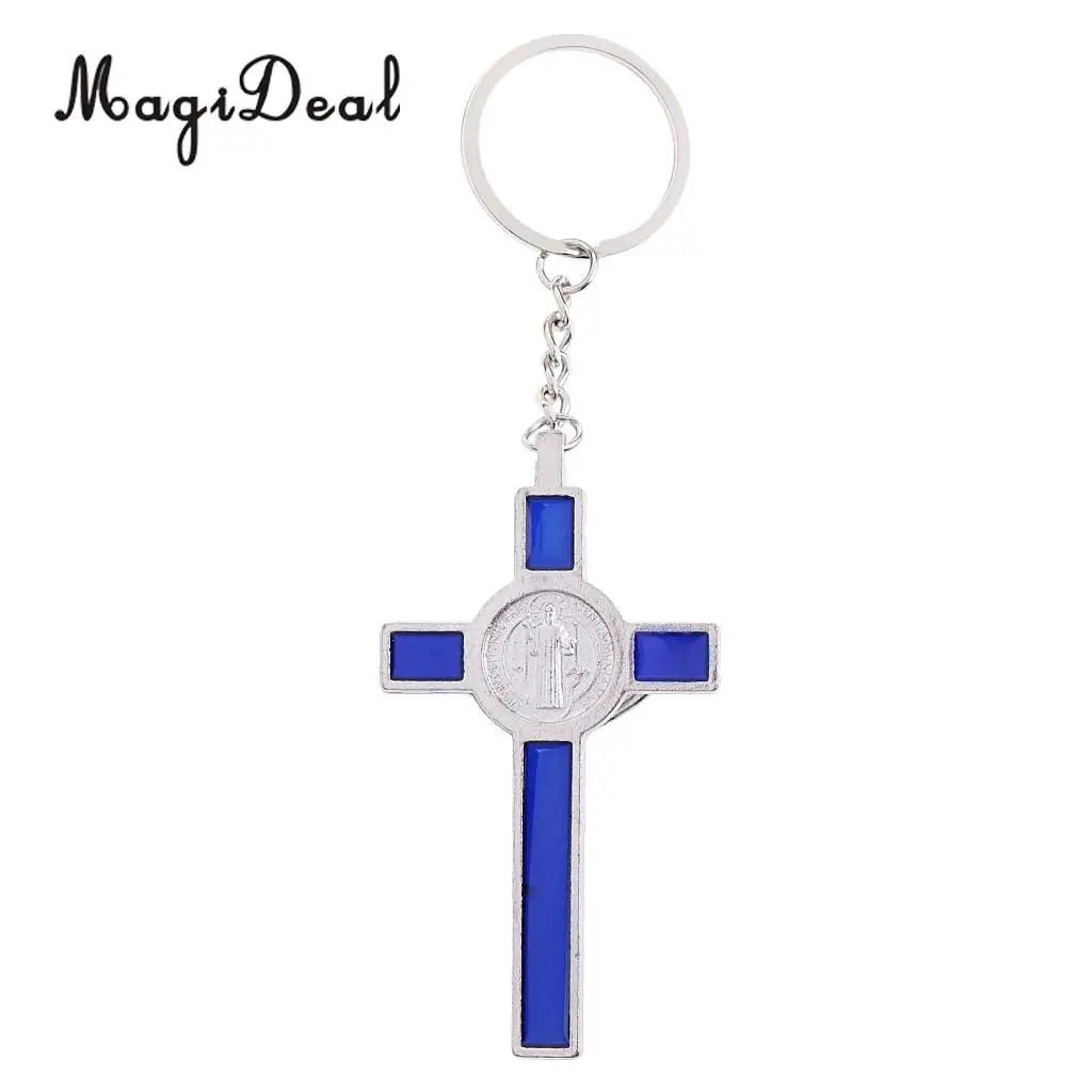2PCS Crucifix Jesus Christ On The Stand Cross Figurines for Home Chapel Ornament