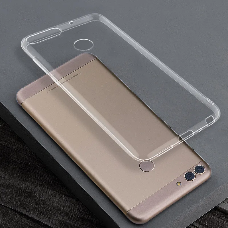 

WeeYRN Transparent Soft Glossy Phone Case Huawei P Smart / Y9 2018 Funda Clear Ultra thin Silicone TPU Cover Huawei Honor 7A Pro