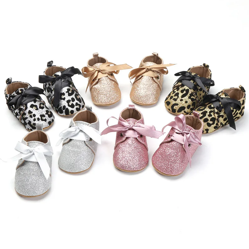 

New PU Leather Baby Girl Moccasins Shoes Bow Fringe Soft Soled Non-slip Footwear Crib Shoes