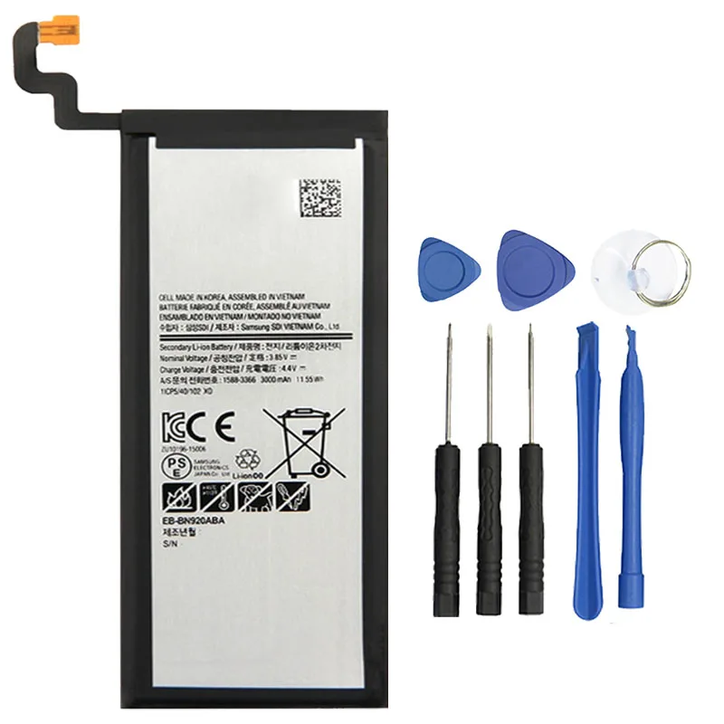 

New Original EB-BN920ABA Battery For Samsung Galaxy Note 5 N9200 Battery N920T N920V N920F 3000mAh 3.85 Phone Battery