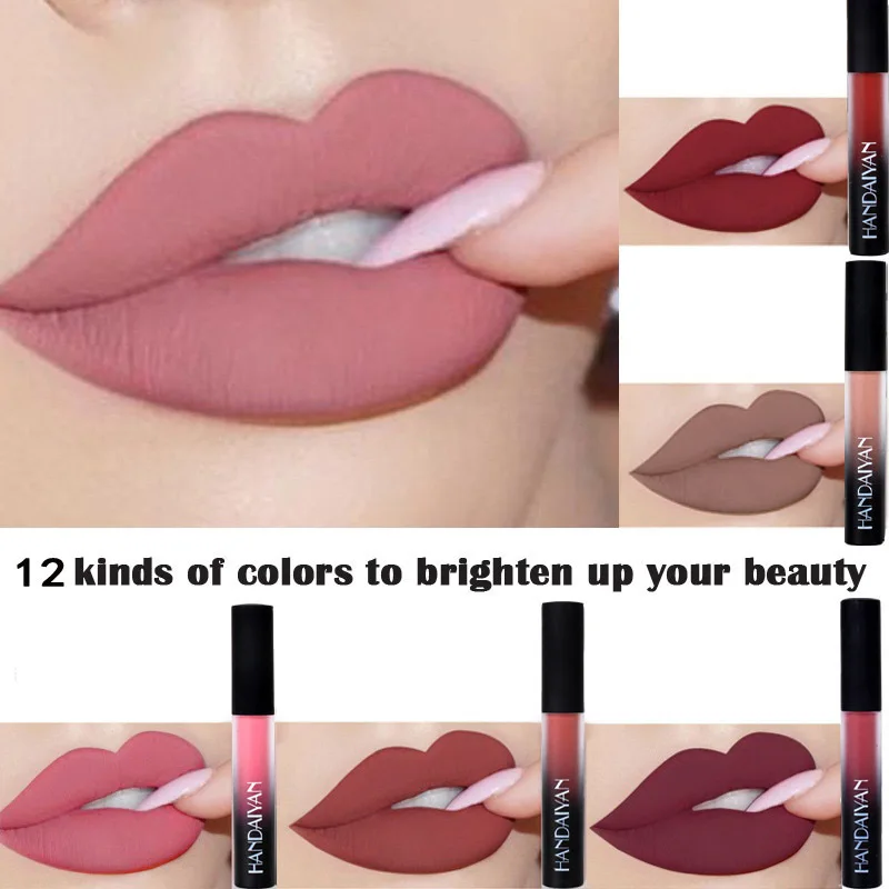 

Batom Matte Ghost Face Velvet Matte Lip Gloss Glaze Color Fog Light Non-stick Surface Lasting Liquid Lipstick May Authorize