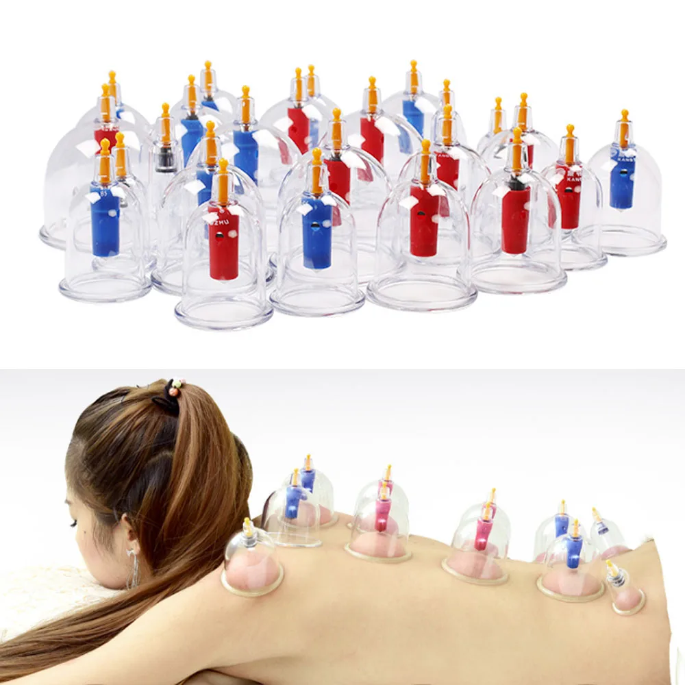 24 шт./компл. медицинские вакуумные присоски аппарат Acupoint массаж для осушения и релаксации тела