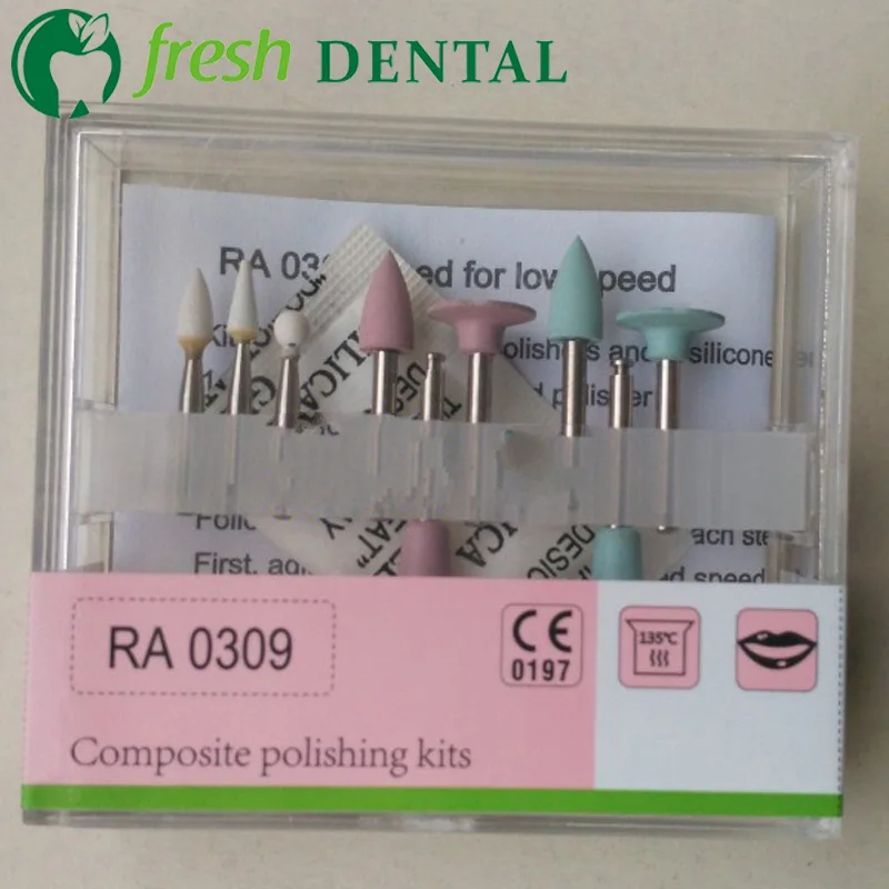 1 Set Dental Composite polishing Kits Dental Lab Silicone Polisher