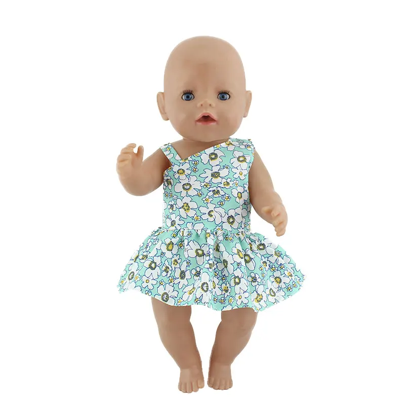 Модное платье подходит для 43 см Zapf Baby Reborn Doll 17 дюймов кукольная одежда - Цвет: a9